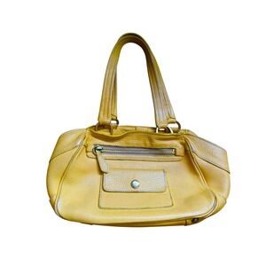Prada 2000s Leather Bag Yellow OS